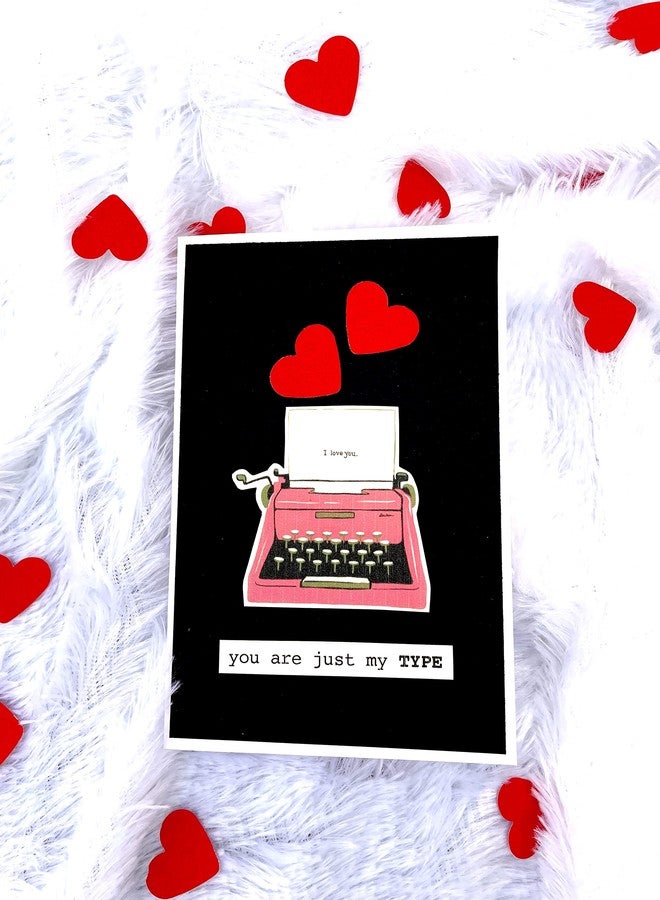 Crafted Forever My Type Greeting Card with envelope 4X6 inches for Anniversary/Valentine Day/spouse birthday/partner birthday heavy paper used, inside blank - Image 1